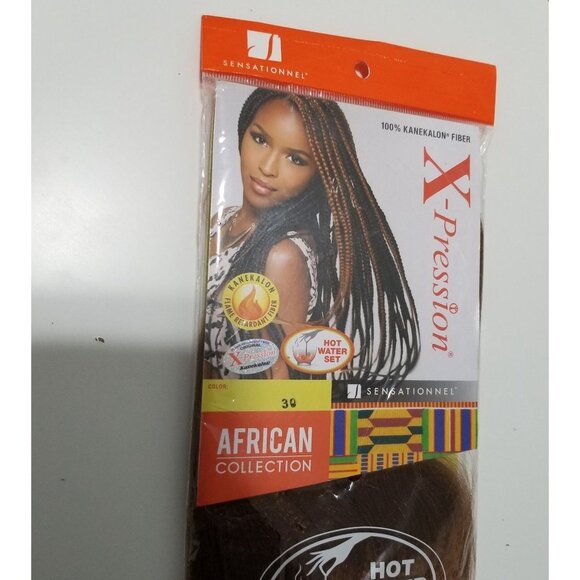 NWT X-Pression African Collection Synthetic Hair 100% Kanekalon Size 82" Long Co - Picture 5 of 6